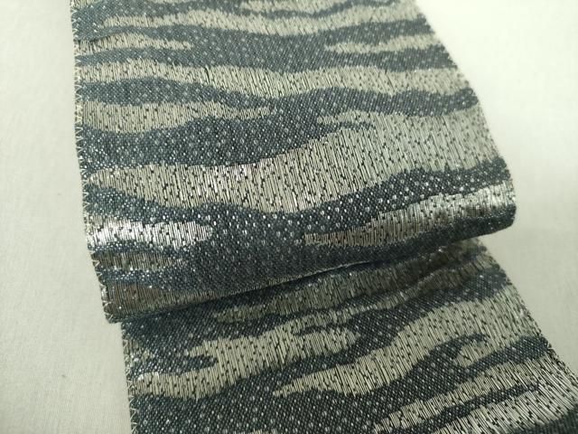 平和屋着物○男性 双方向 角帯 霞文 銀糸 正絹 逸品 DAAS3655ps - メルカリ