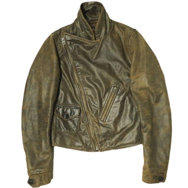 RRL ダブルアールエル Leather Moto Jacket レザーモトジャケット 282950195001 1 Dark Brown 革ジャン Double RL ダブルライダースジャケット レディース 定価363 000円 アウター lc31921