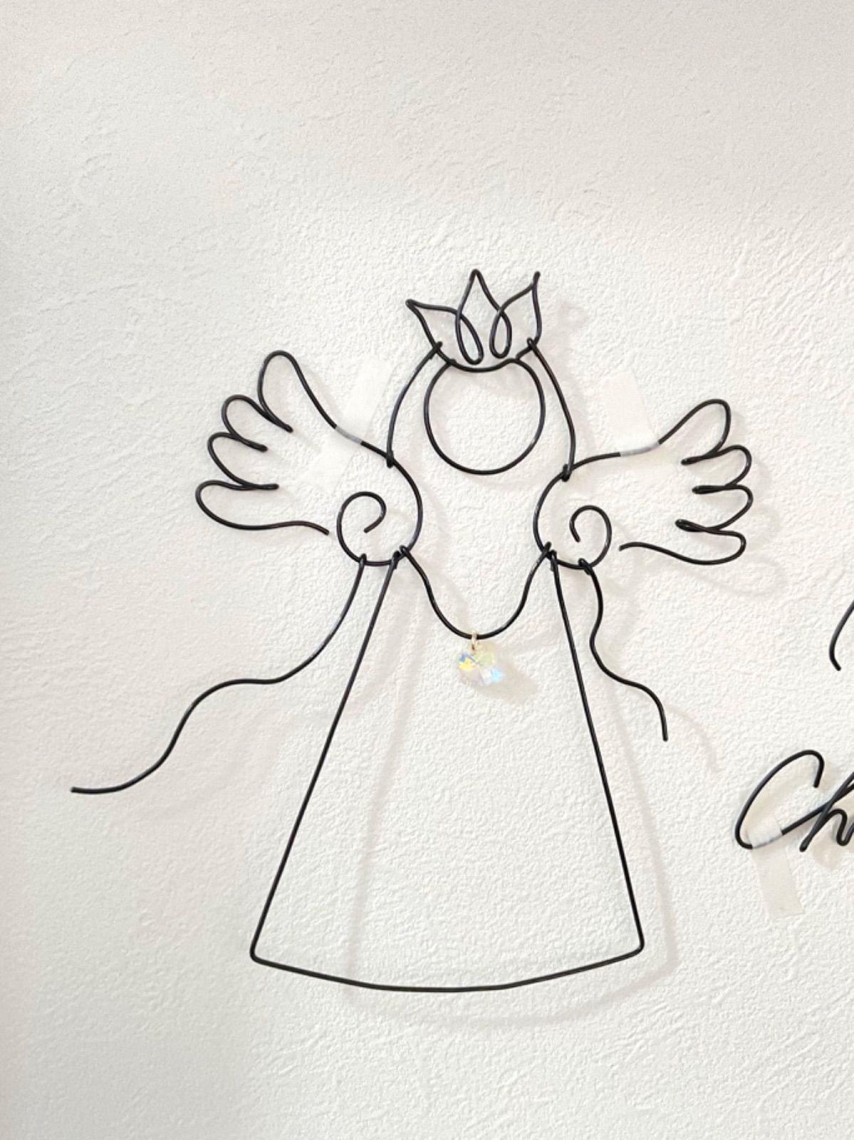 クリスマス＊天使とMerry Christmas＊ワイヤークラフト - メルカリ