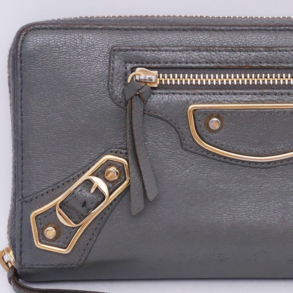 【本物保証】 バレンシアガ BALENCIAGA クラシック メタリック エッジ コンチネンタル 長財布 ウォレット レザー 390187 BALENCIAGA（バレンシアガ） クラシック メタリック エッジ