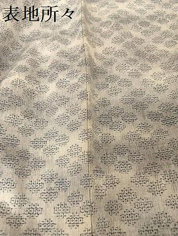 平和屋着物○本場結城紬 重要無形文化財 100亀甲 花菱文 三越扱い 正絹