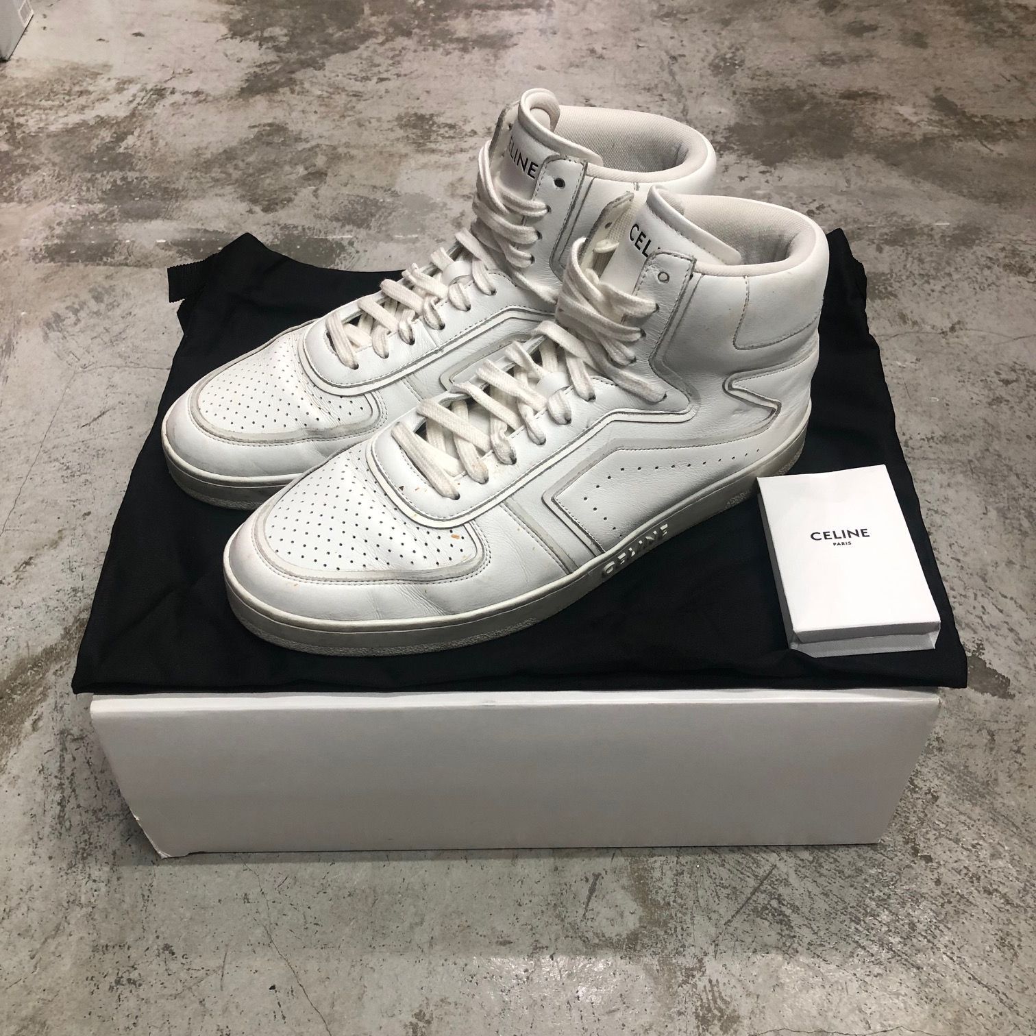 CELINE トレーナー レザー ハイカット スニーカー 342813338C.01OP CT 