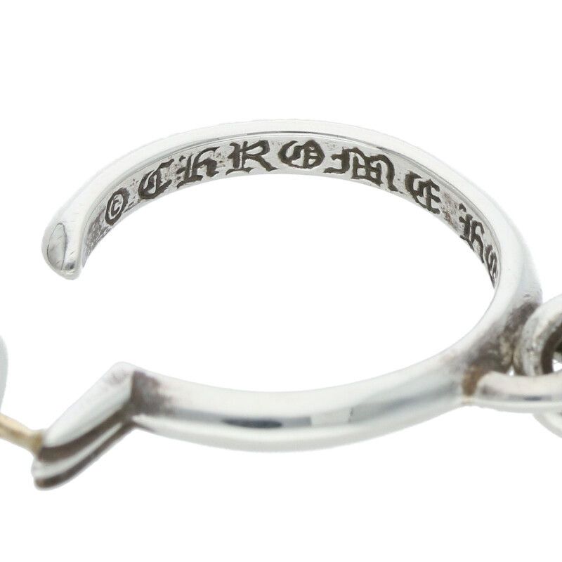 クロムハーツ TINY CH CROSSタイニーCHクロスフープ シルバーピアス CHROME HEARTS クロムハーツ TINY CH CROSS タイニー クロス