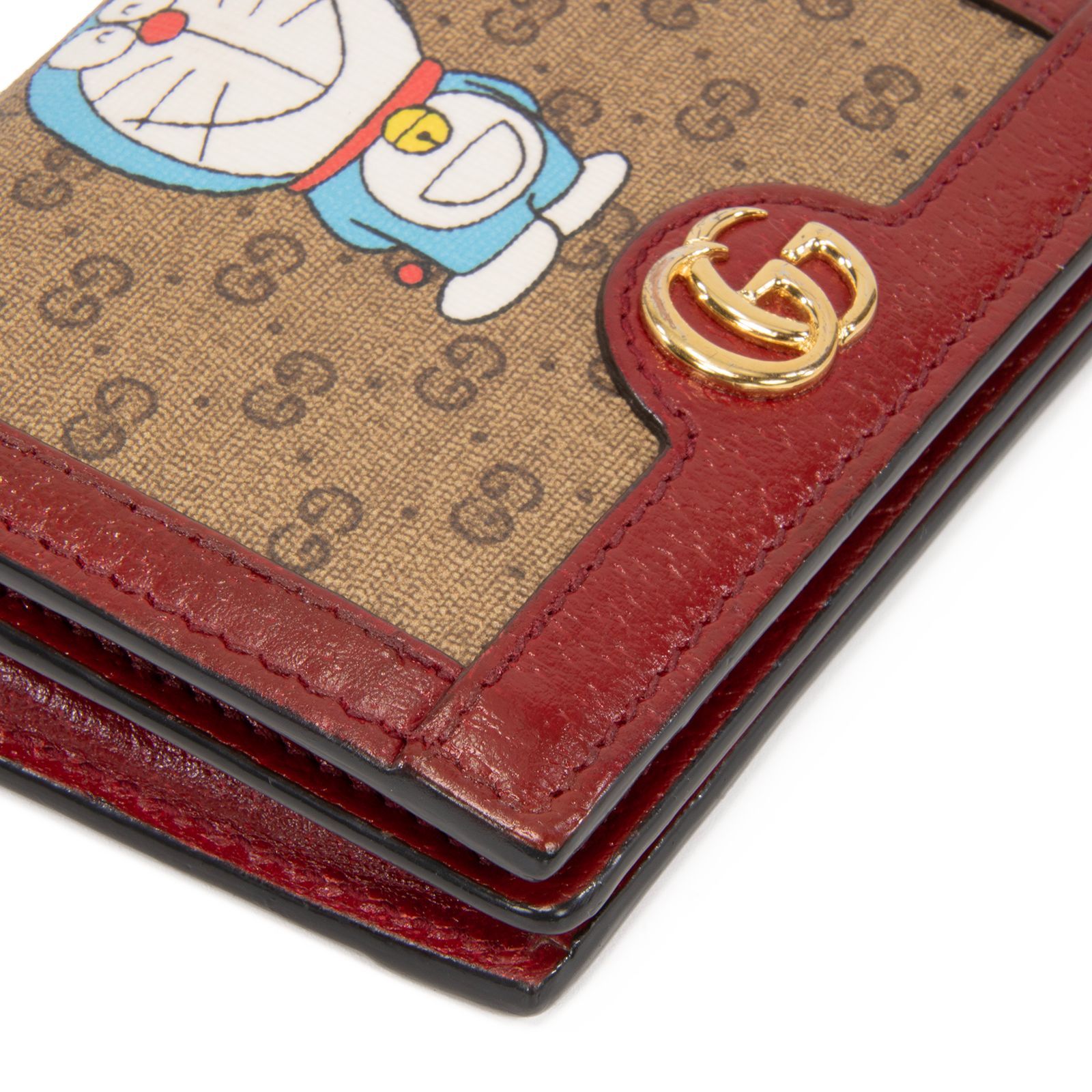 本物 送料無料 グッチ 短財布 二つ折り メンズ レディース ドラえもん
