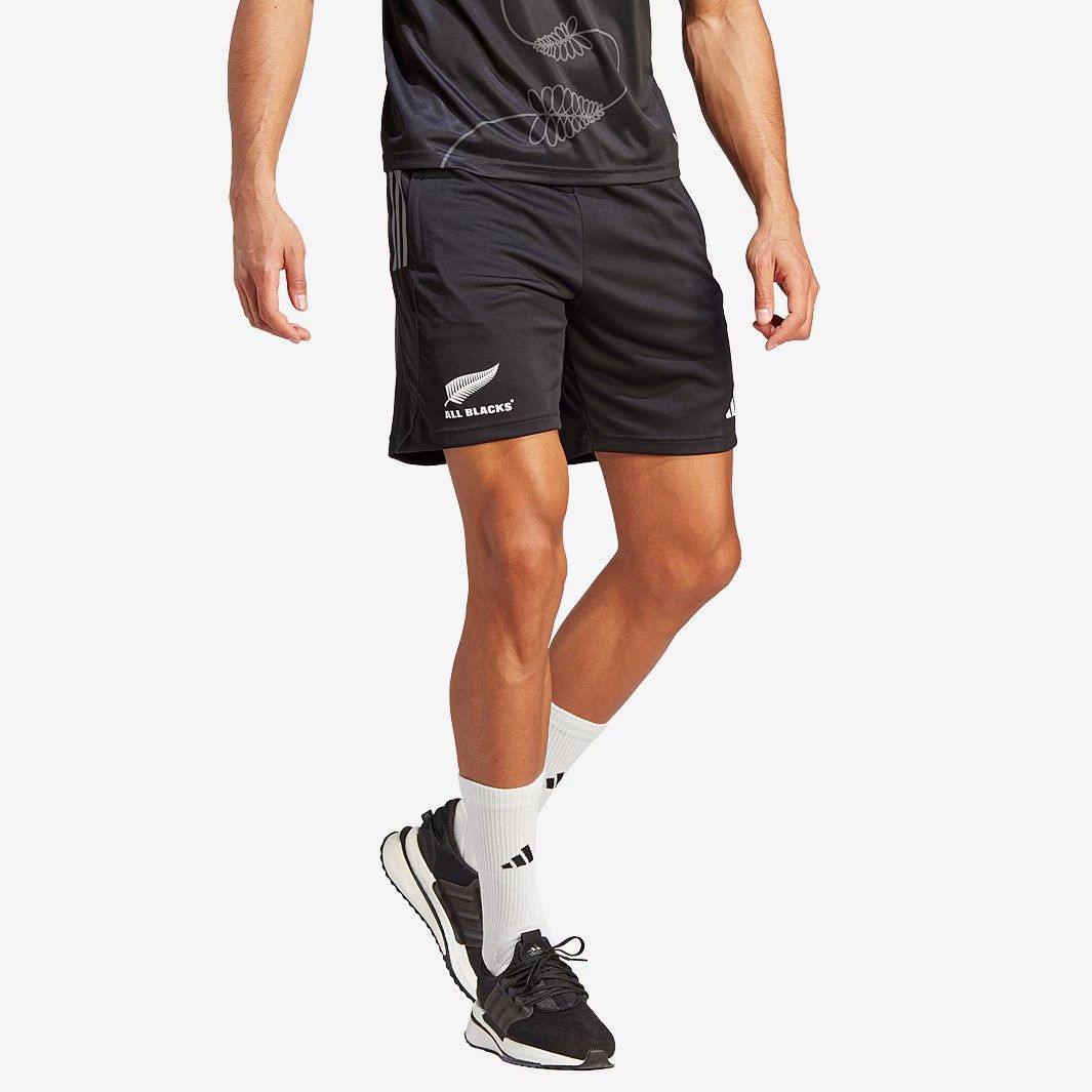 Sサイズのみ アディダス ラグビー ニュージーランド代表 オールブラックス 2025 24 ジム 短パン ショーツ 黒 ブラック 公式モデル 日本未発売