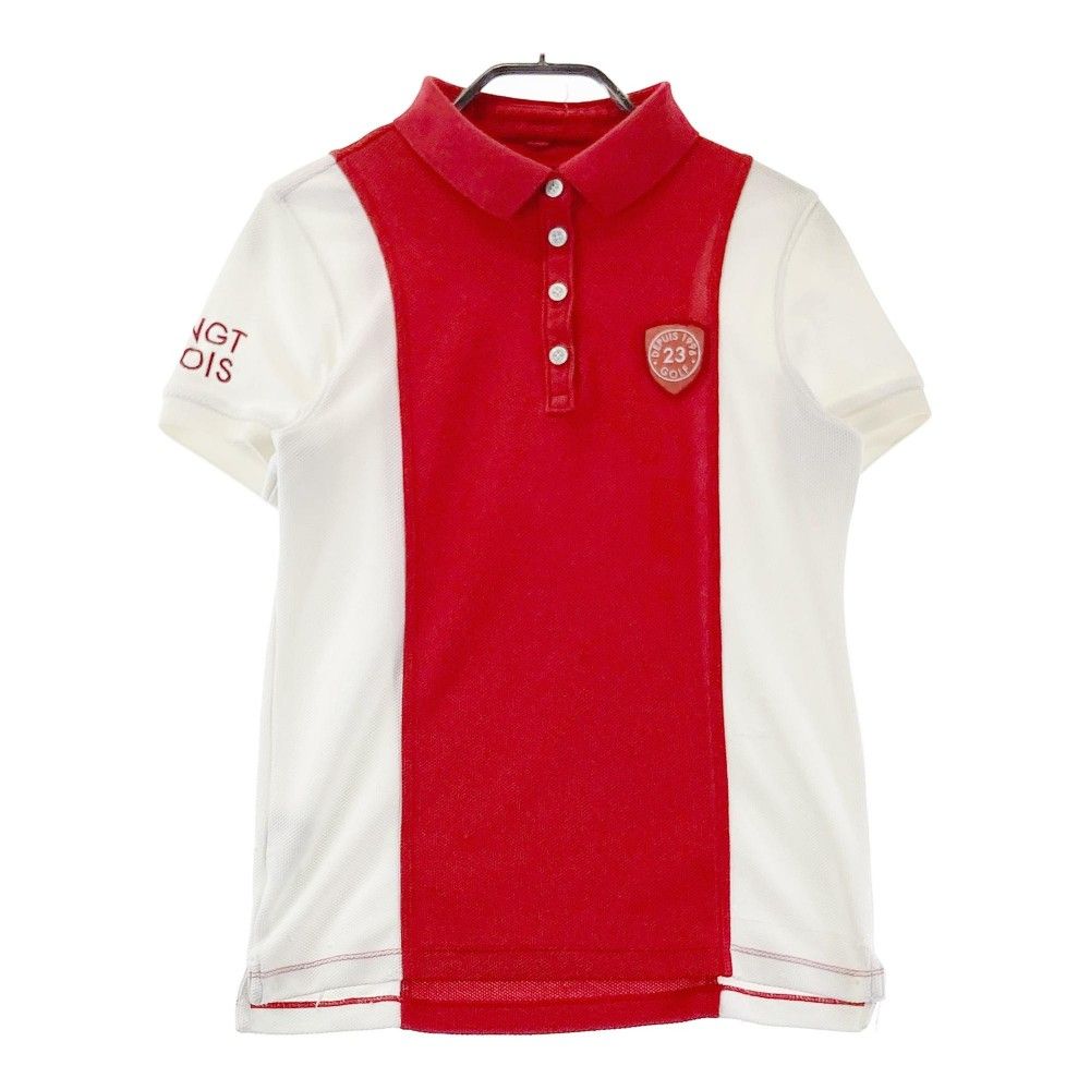 サイズ：2 23区GOLF ニジュウサンクゴルフ  半袖ポロシャツ  レッド系 [240101346437]# ゴルフウェア レディース ストスト