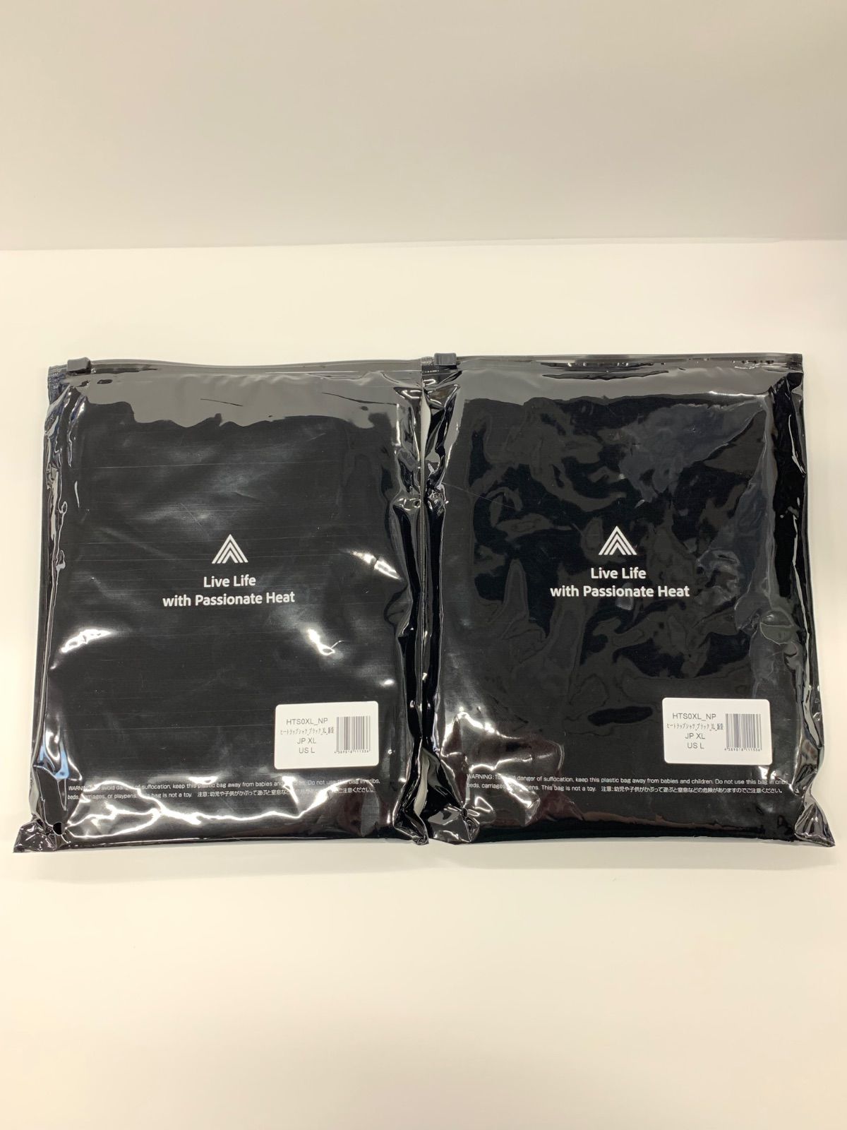 ヒートラップシャツ 黒 JP XL　３枚セット ヒートラップシャツ 黒 JP XL 3枚セット ヒートラップTシャツ JP 2XL US