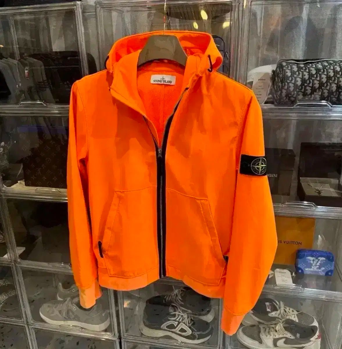 正規品 STONE ISLAND ストーンアイランド ソフトシェル ジャケット オレンジ