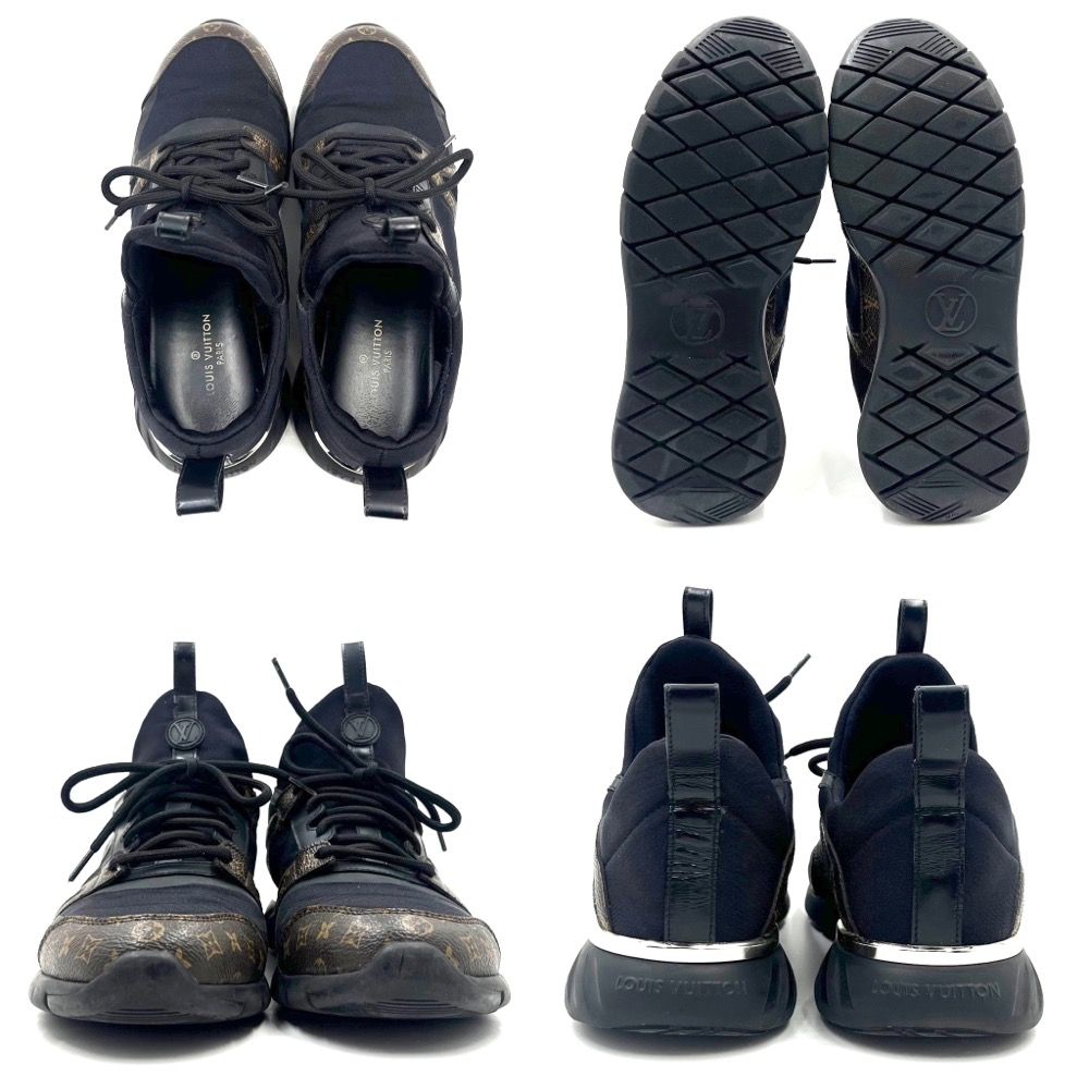 Louis Vuitton ブラック シルバー スニーカー ヴィトン 値下げ
