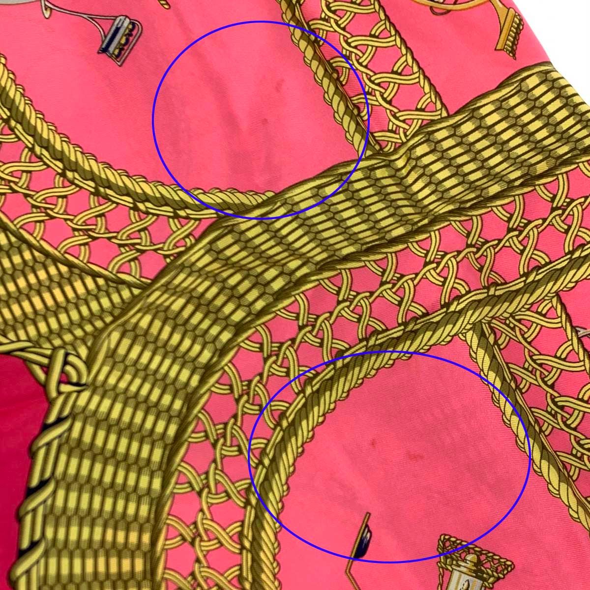HERMES カレ90 VOITURES PANIERS シルク スカーフ エルメス カレ90 VOITURES PANIERS スカーフ シルク ネイビー