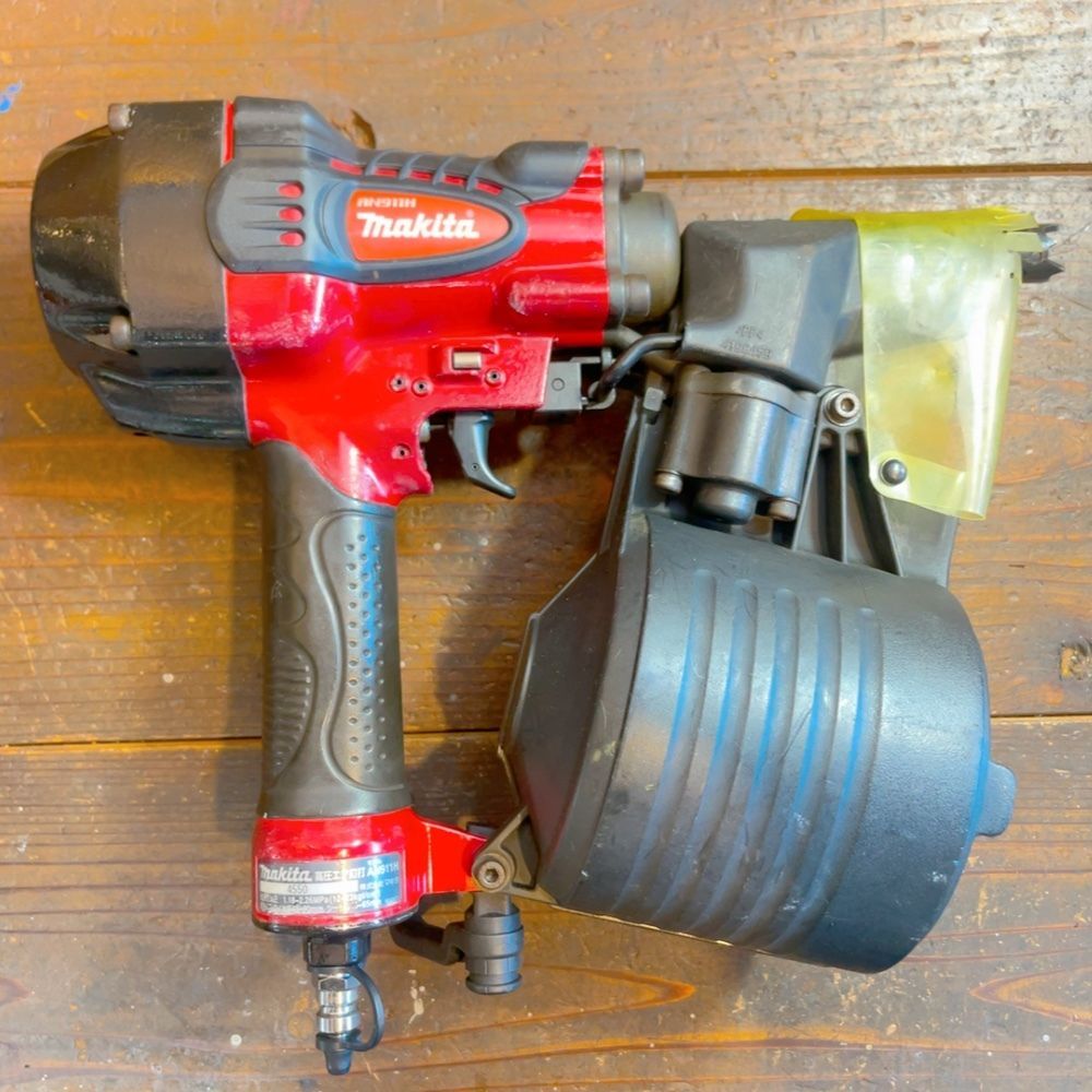 7日保証・整備済】マキタ makita 高圧 90mm 釘打ち機 AN911H 7日保証・整備済】マキタ makita 高圧 90mm 釘打ち機 AN911H