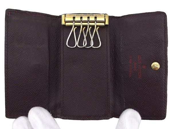 新品未使用　ルイヴィトン　キーケース　ダミエ　エベヌ　ミュルティクレ　正規品 美品】ルイヴィトン ミュルティクレ6 ダミエ エベヌ キーケース