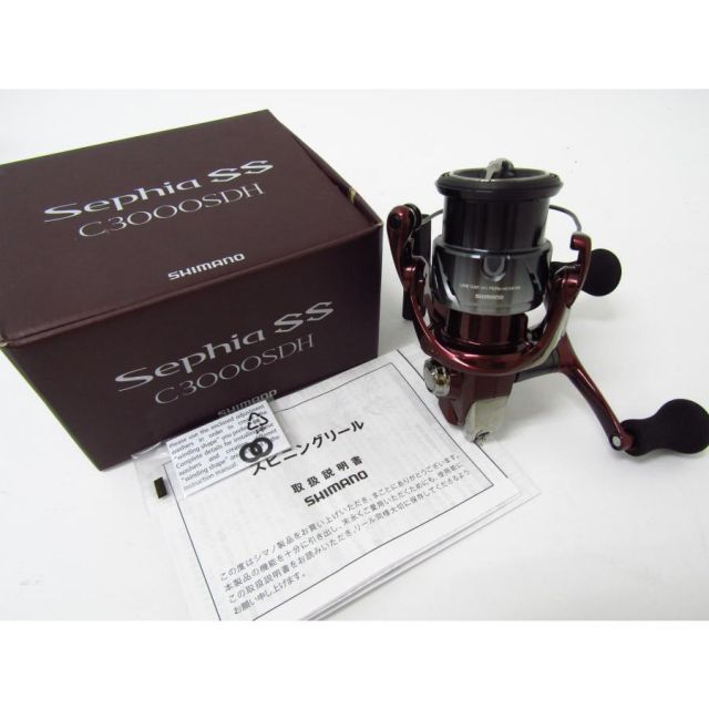 シマノ セフィアSS C3000SDH 美品箱付きリール袋付き ロッドスタンド付
