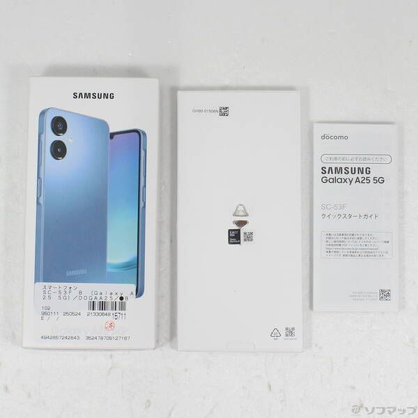 中古品〕 Galaxy A25 5G 64GB ブルー SC-53F docomo SIMフリー【305】