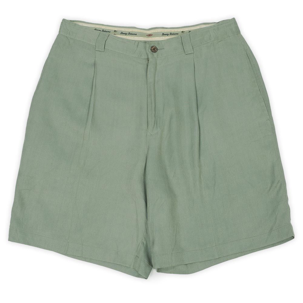 90s  BAHAMAトミーバハマ ツータックスラックスショーツシルク 90's TOMMY BAHAMA シルク100% ツータックショーツ - メルカリ