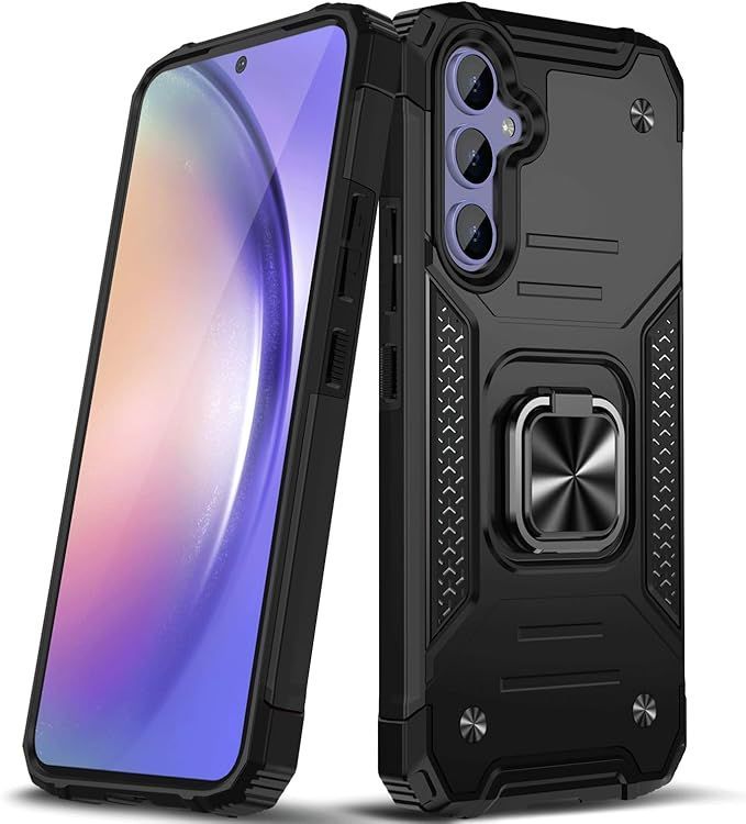 A54 5G ケース Galaxy リング付き 耐衝撃 カバー スタンド機能 : Samsung ギャラクシー TPU SC-53D サムスン 一体型スマホリング付き スライド式カメラカバー