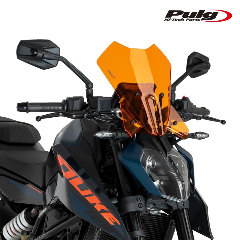 Puig 21998T NEW GENERATION WINDSHIELD TOURING [ORANGE] KTM 125/390