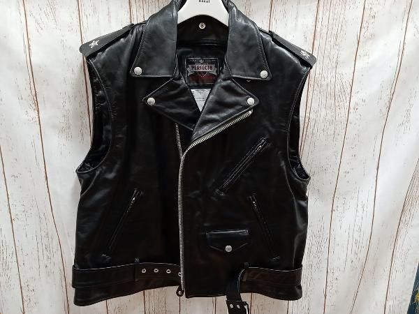 sacai × Schott 22AW 22-02875M ダブルライダース Leather Blouson 2WAY COWHIDE ONE STAR サイズ2(M) ブラック サカイ ショット メンズ