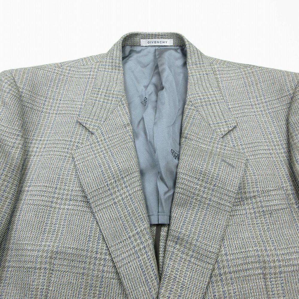GIVENCHY ジバンシィ チェック柄 テーラード ジャケット 2B ブレザー