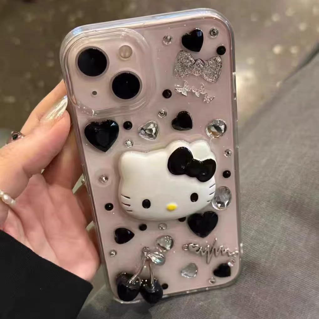 数量限定】可愛いキティちゃん iphone16ケースさくらんぼ
