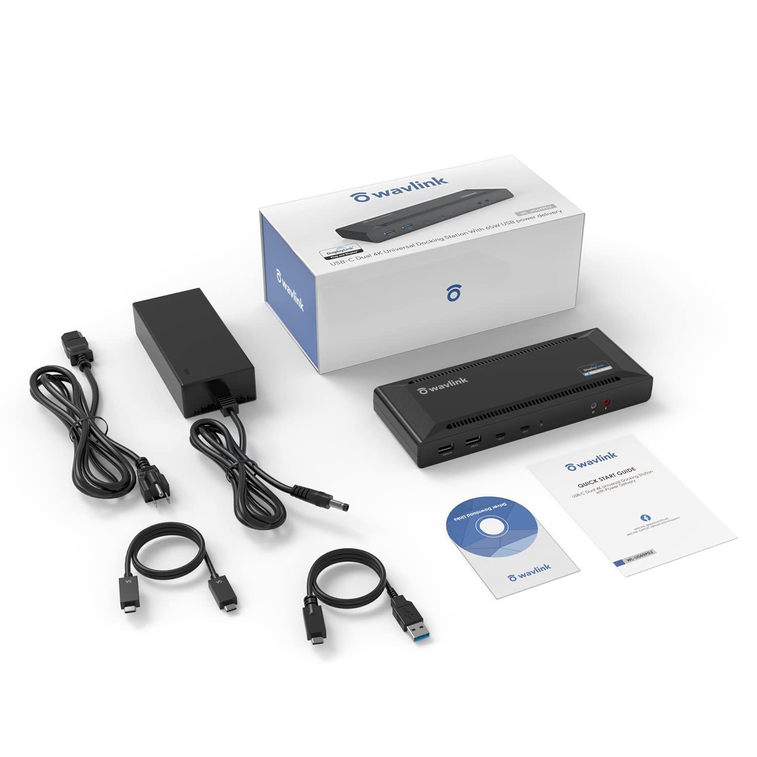 USB 3.0ポート 2タイプCとのUSB 60W電源 送出サンダーボルト3の互換性 5Kシングルビデオディスプレイ 2xDisplayポート 2xHDMI ギガビットイーサネット 2 Cデュアル4Kドッキングステーション WAVLINK WWW_SKLAD-KIRPICHA_RU