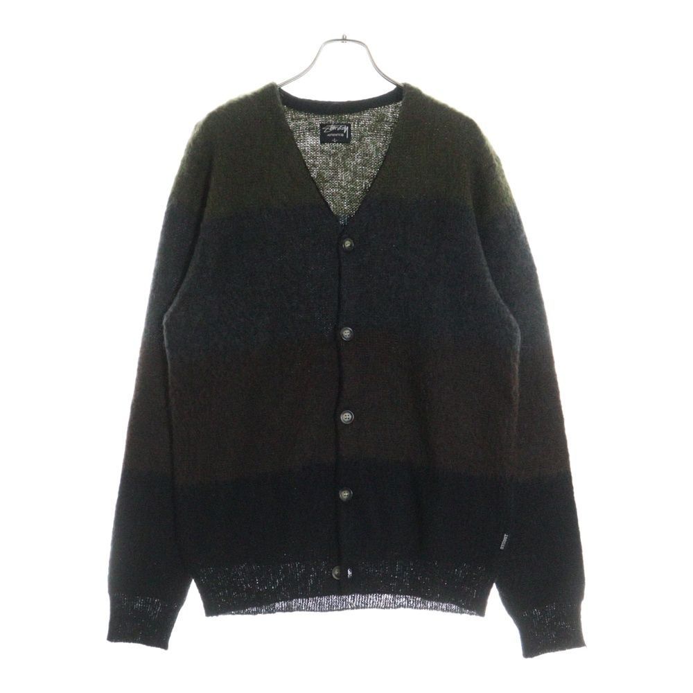 Stussy ライトグリーン カーディガン Lサイズ モヘア Stussy ライトグリーン カーディガン Lサイズ モヘア