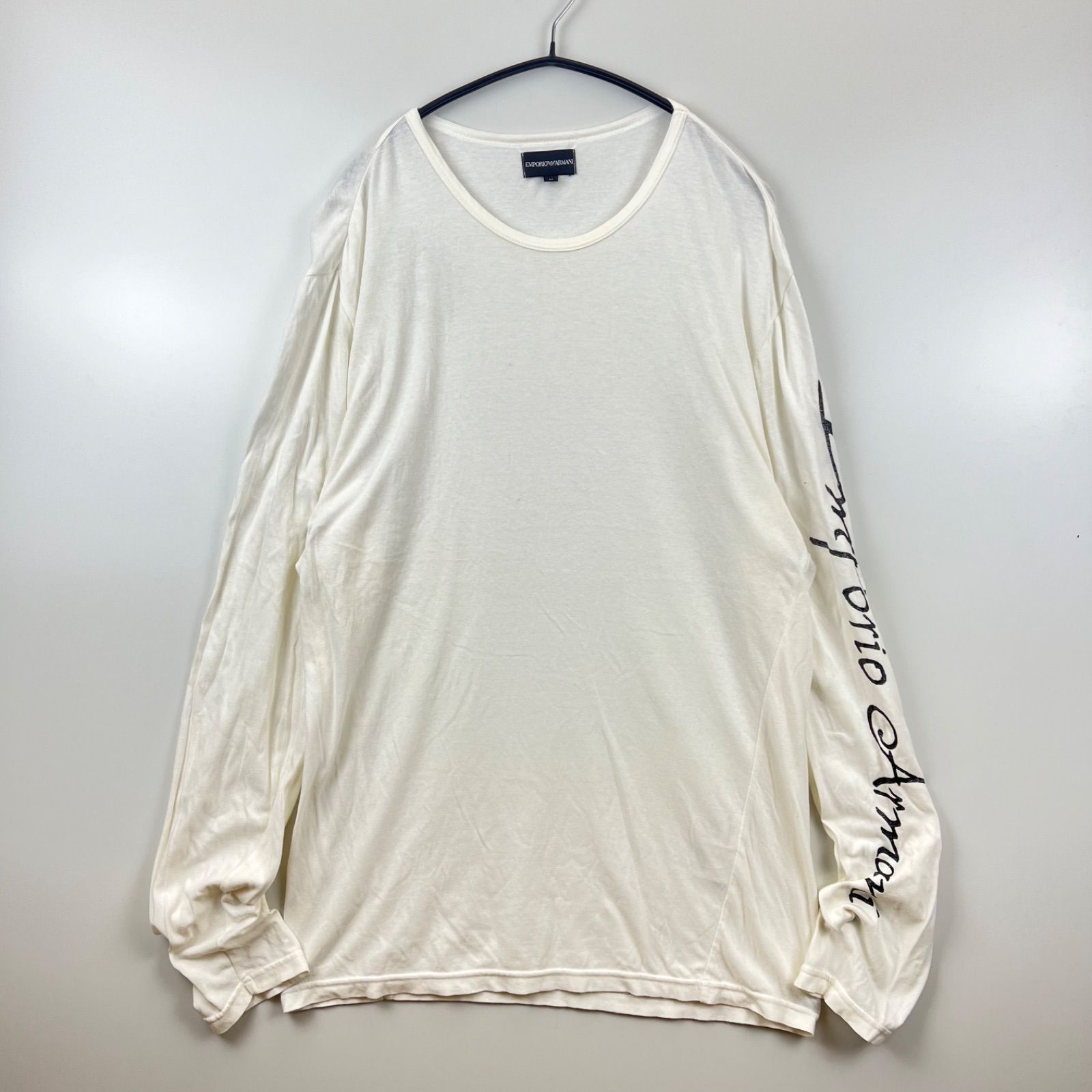 EMPORIO ARMANI sleeve print L/S Tee shirts M y2k archive 