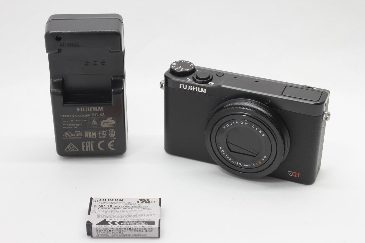 動作 富士フィルム FUJIFILM FINEPIX XQ1 ブラック 動作 済 バッテリー 充電器