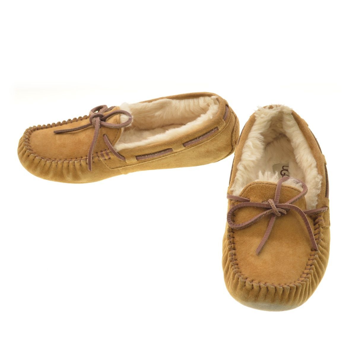 22cm【UGG】5612 DAKOTA ムートンモカシン スリッポンレザー