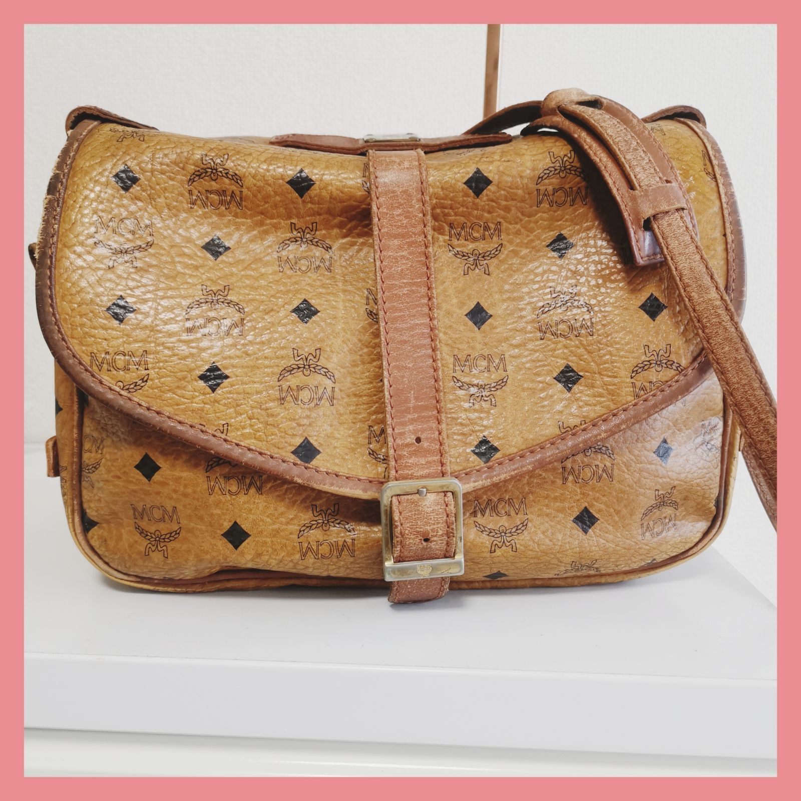MCM ソミュール コニャック ショルダーバッグ ヴィセトス柄 【公式通販】