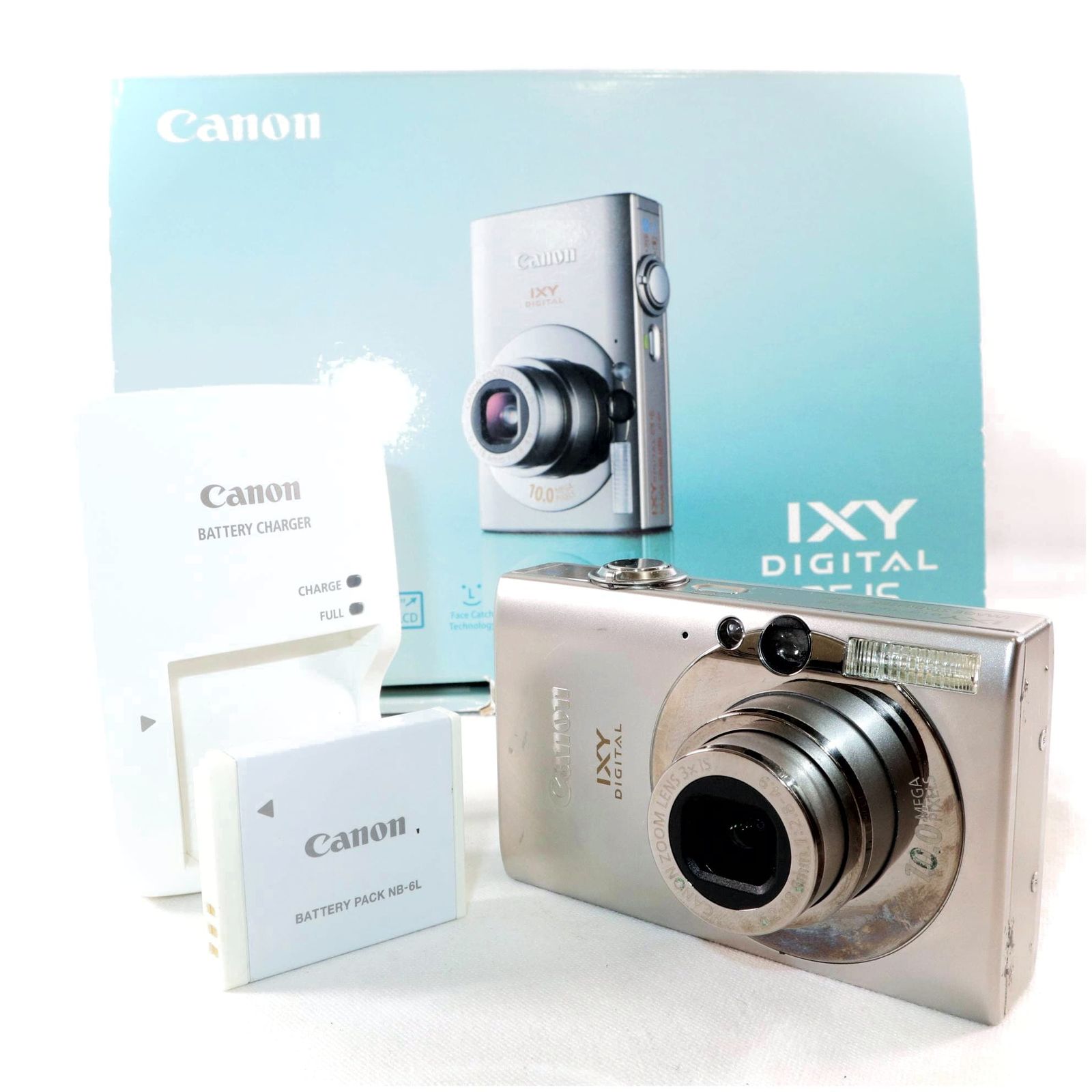 ジャンク コンパクトカメラ CANON IXY DIGITAL 25 IS シルバー キヤノン k2650