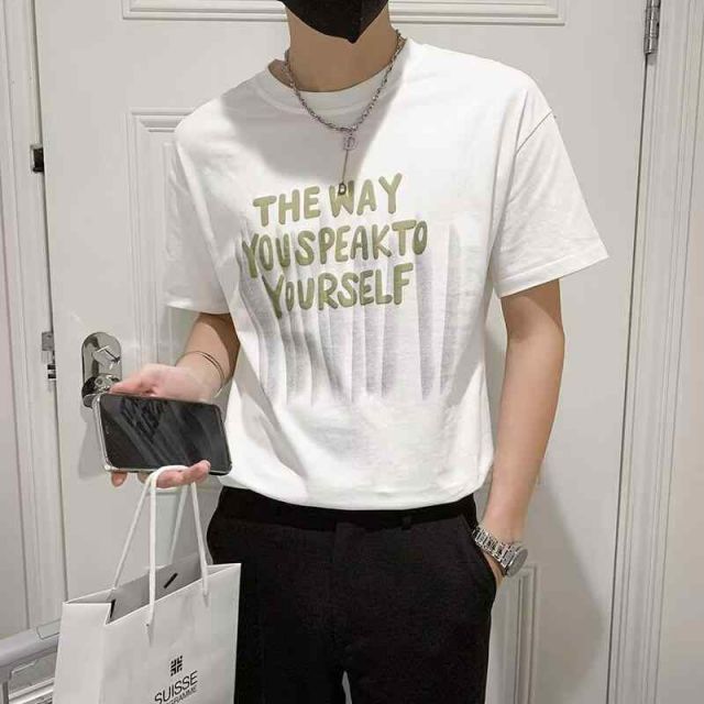  種類16：2XLサイズ 5/A：白 メンズ ファッション 服  オシャレ シンプル 大人 かっこいい 大きいサイズ ストリート 紳士服  半袖 T シャツ 黒 厚手 夏 綿服 服 Tシャツ