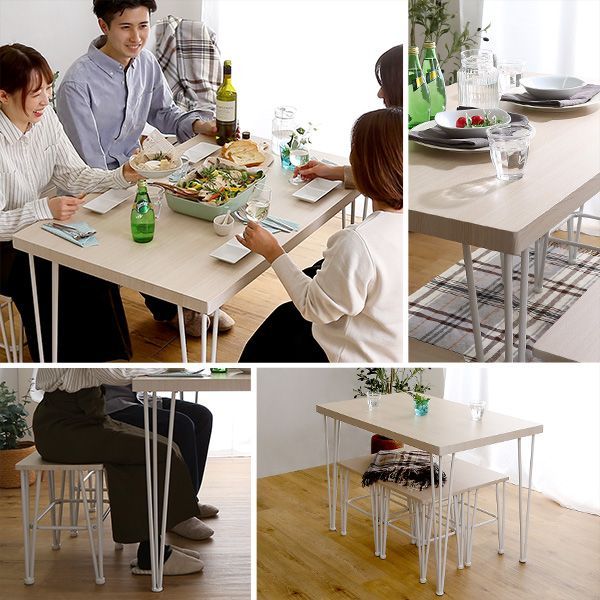 ※ さわやかなオシャレダイニング5点セット Frais [7040] さわやかなオシャレダイニング5点セット 【Frais-フレ-】 - メルカリ