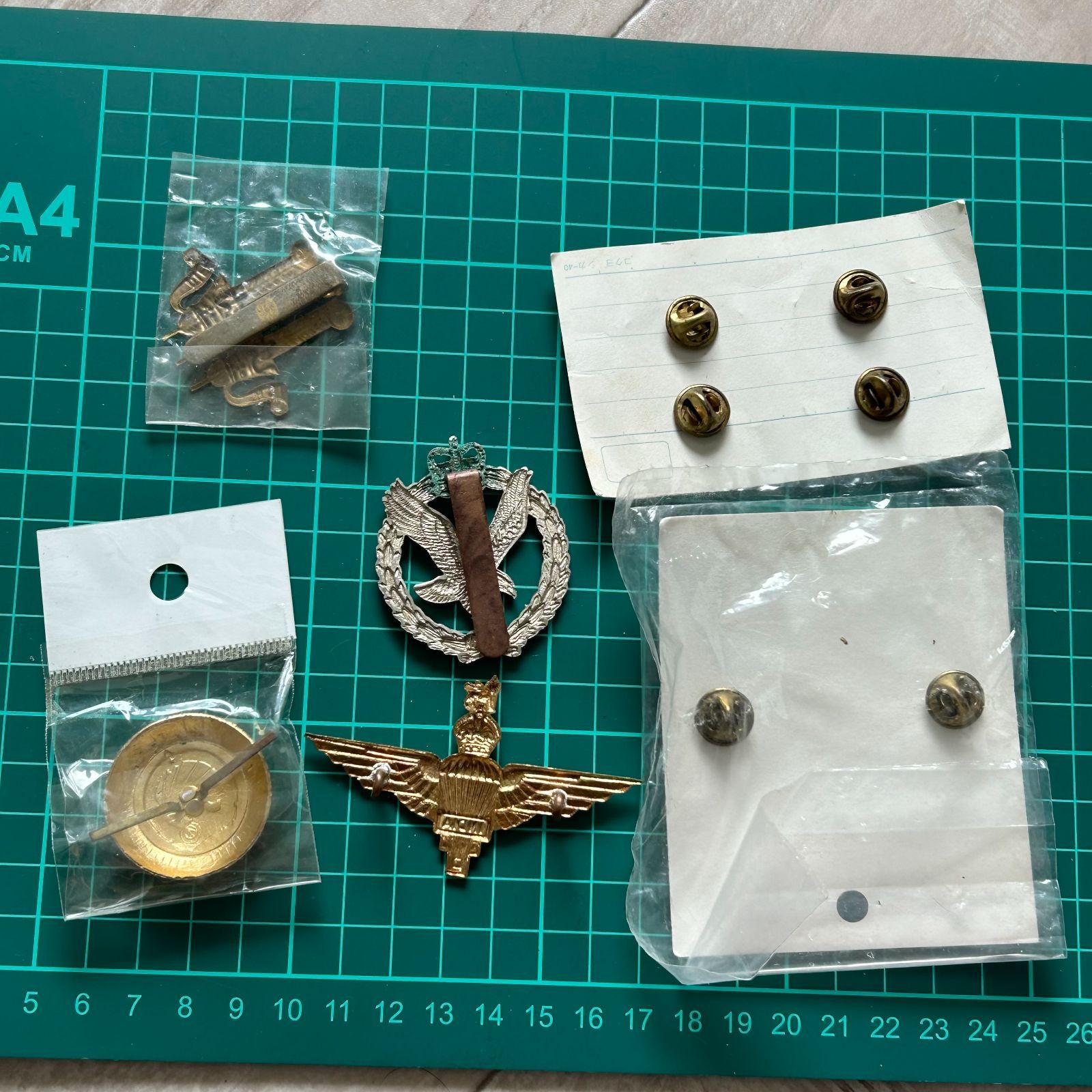 GBイギリス軍/英軍＊髑髏/第17＆第21騎兵連隊帽章/ベレー