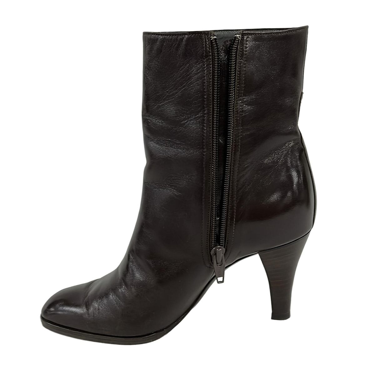 DIOR|ChristianDior ディオール|クリスチャンディオール ショートブーツ 6 レディース - ダークブラウン レザー NICORILABO_COM