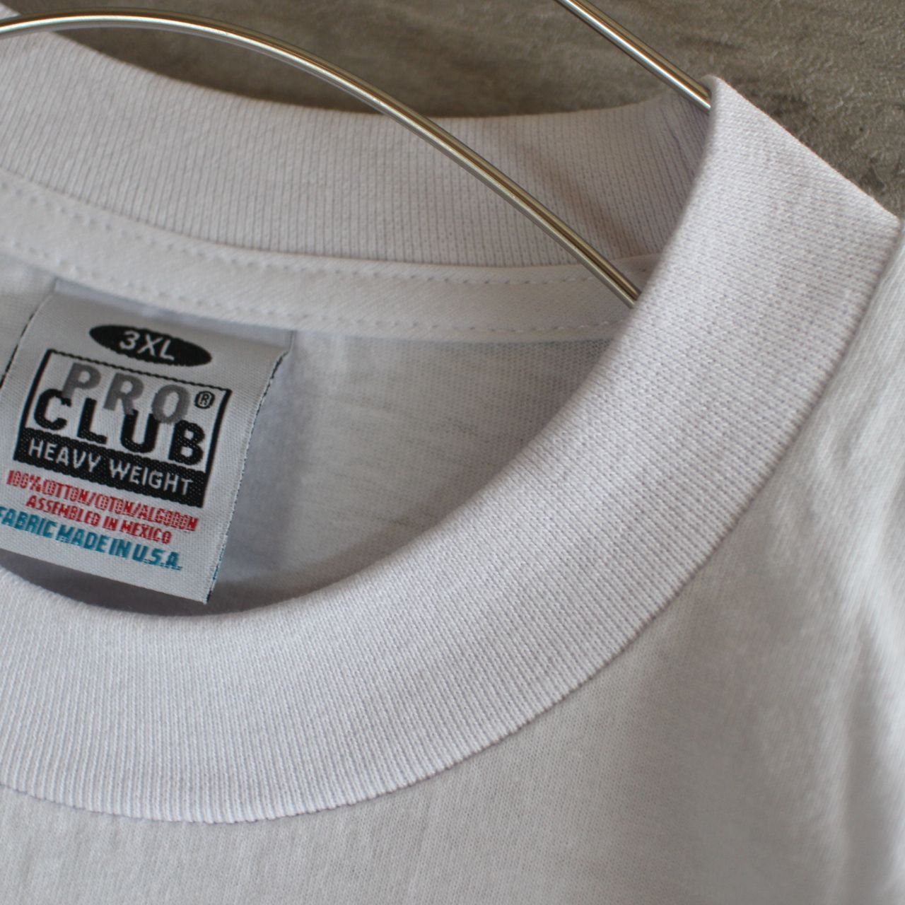 【LA直輸入】PRO CLUB "Compton" WHITE 6.5oz HEAVYWEIGHT TEE XL～3XL プロクラブ