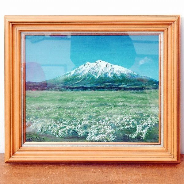 M.ODA 油絵 額入 岩木山 No.170429-17 梱包サイズ140