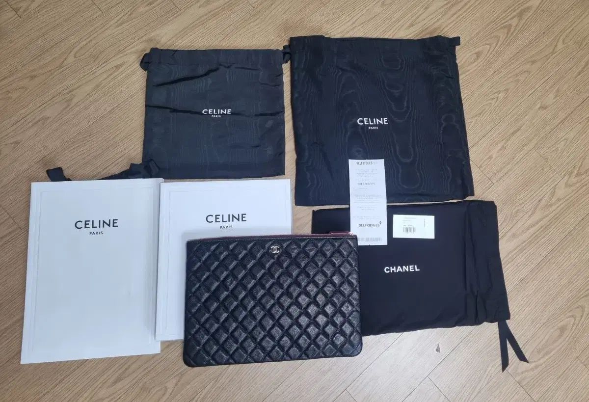 Chanel シャネル クラッチ ラージ キャビア