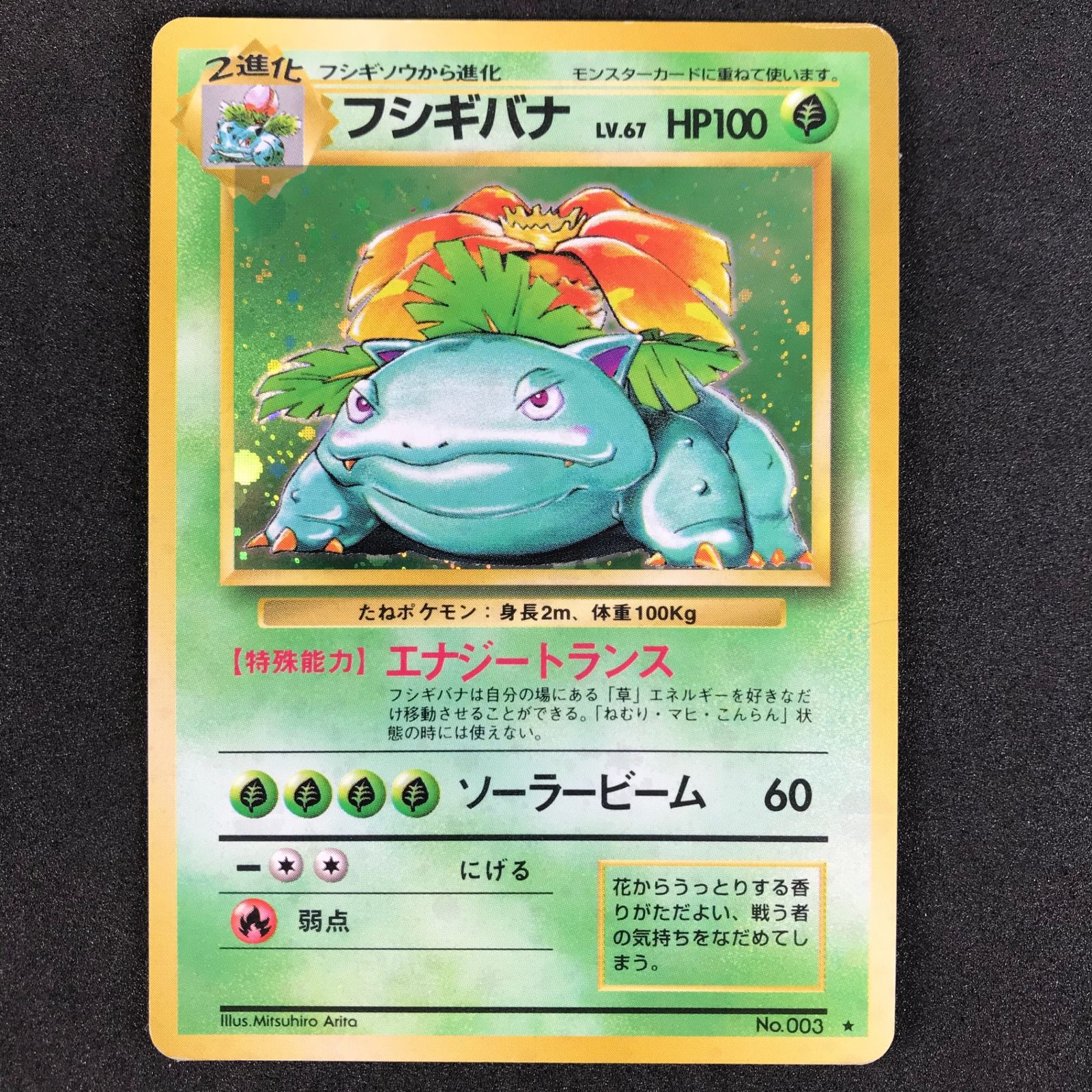 ポケモンカードゲーム フシギバナ 旧裏面　エナジートランス ポケモンカードゲーム 旧裏 003/032 フシギバナ エナジートランス