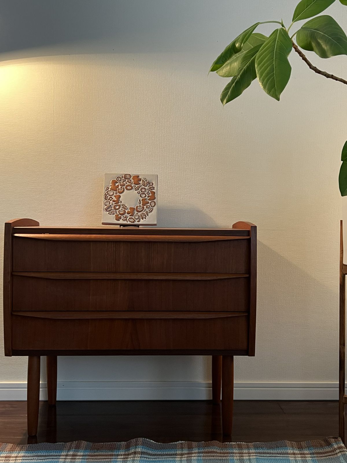 BIRDS WORDS セラミック プレート wreath ユーズド