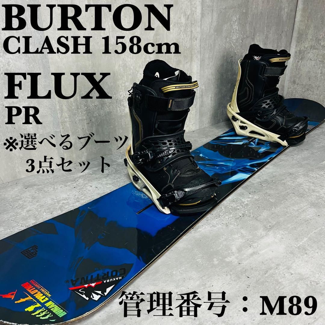 バートンスノーボード(クラッシュ)155 RIDEビンディング、ケース付き バートンスノーボード(クラッシュ)155 RIDEビンディング、ケース付き