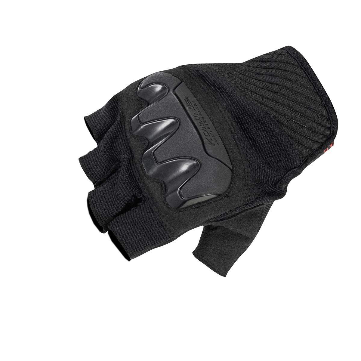 Size L_Color ブラック コミネ バイク用 プロテクトメッシュハーフフィンガーグローブ ブラック L GK-242 12976 春夏秋向け プロテクター メッシュ素材