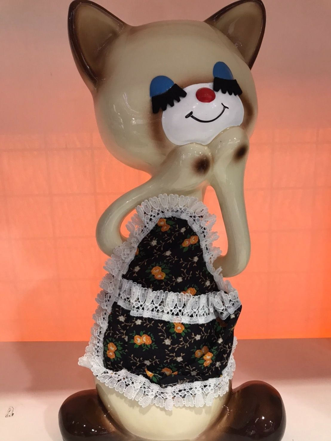 レトロ 昭和 シャム猫シャーシャイン 陶器の靴ベラ置き - メルカリ