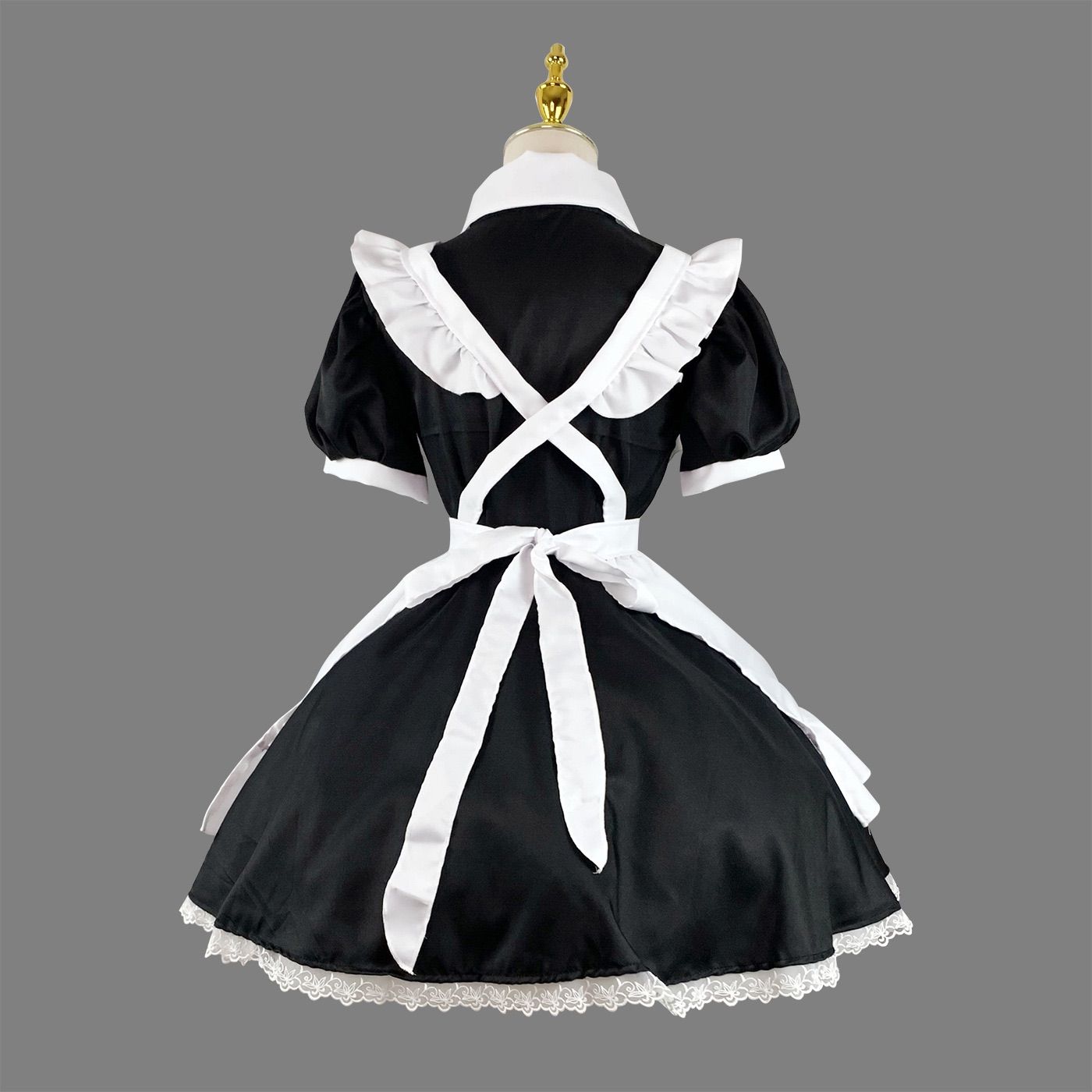 新品未使用 メイド服 コスプレ レディース 大きいサイズ 4l ミニ丈 半袖 新品未使用 S - 4L メイド服 コスプレ レディース ミニ丈