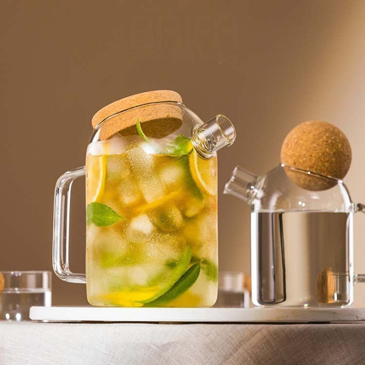 ガラスピッチャー 大容量 ガラスポット 1900ML 1100ML ガラス