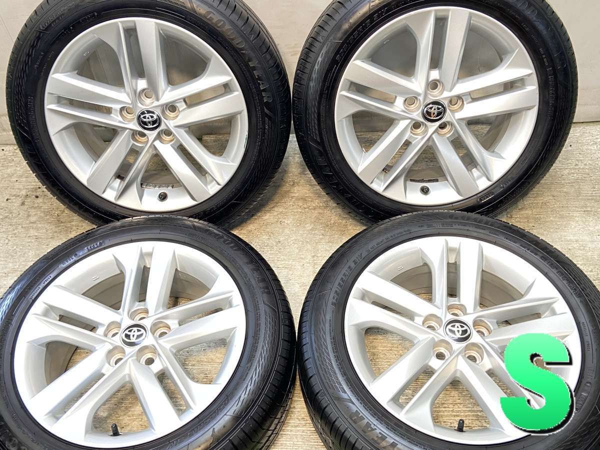 205|55R16 グッドイヤー エフィシェント グリップ ECO EG02 トヨタ純正 16x7.0 40 100-5穴 タイヤ サマータイヤ ホイールセット 4本セット s16250612043