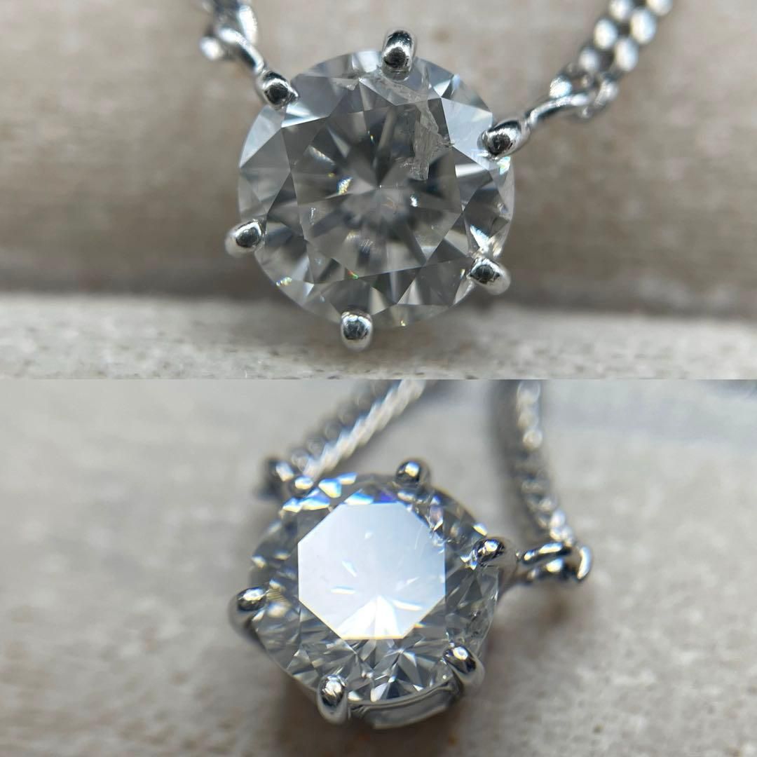 JQ361★高級 大粒ダイヤモンド1.25ct プラチナ ネックレス 最終交渉可JQ361☆高級 大粒ダイヤモンド1.25ct プラチナ ネックレス