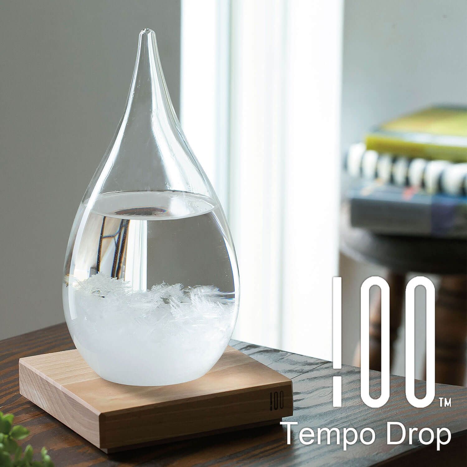 ストームグラス テンポドロップ Tempo Drop インテリア 台座付き