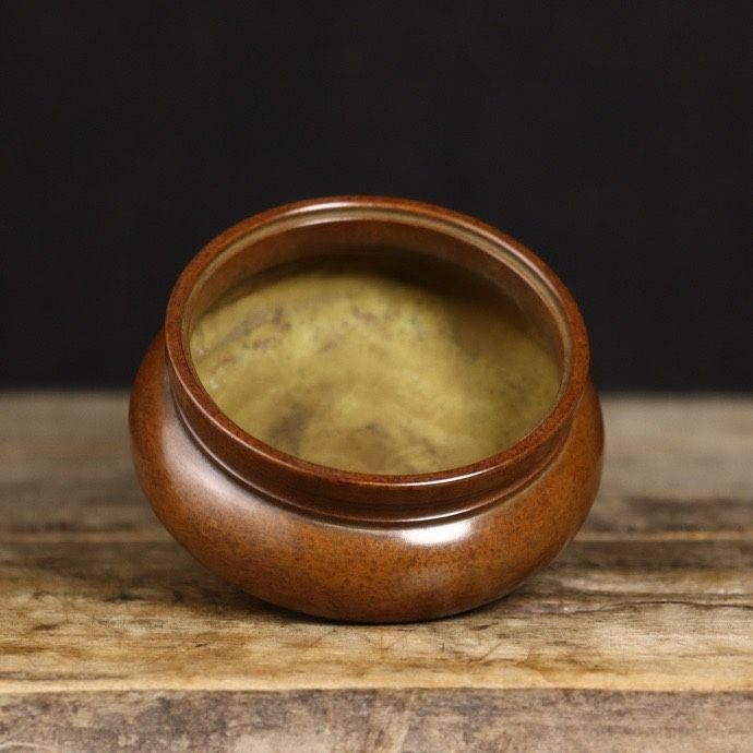 銅 細工 香炉 香道具 茶道具 装飾品 工芸品 置物 銅 細工 茶道具 香道具 蓋置 置物 宝蓮灯香炉 銅製 - メルカリ