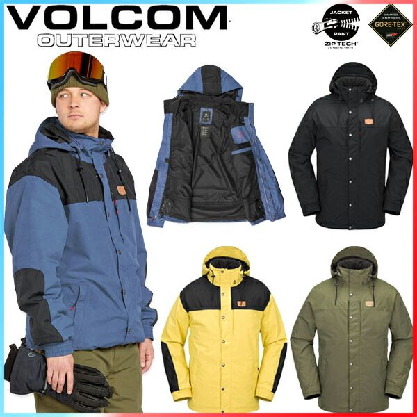 24-25 VOLCOM/ボルコム LONGO GORE-TEX jacket メンズ レディース 防水ジャケット ゴアテックススノーボードウェア スノーウェアー 2025